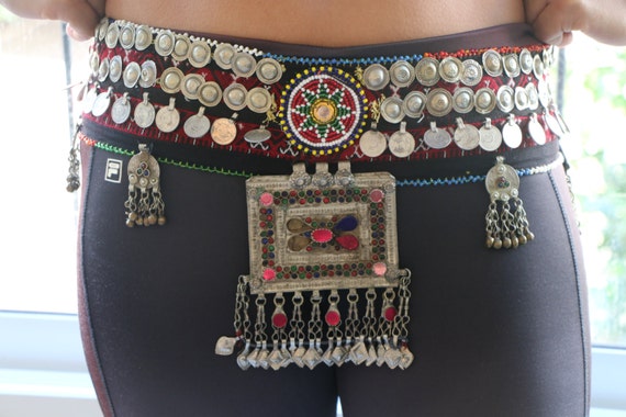 Tribal Fusion Belt Gypsy Belt Belly Dance Coins Belt ATS Boho