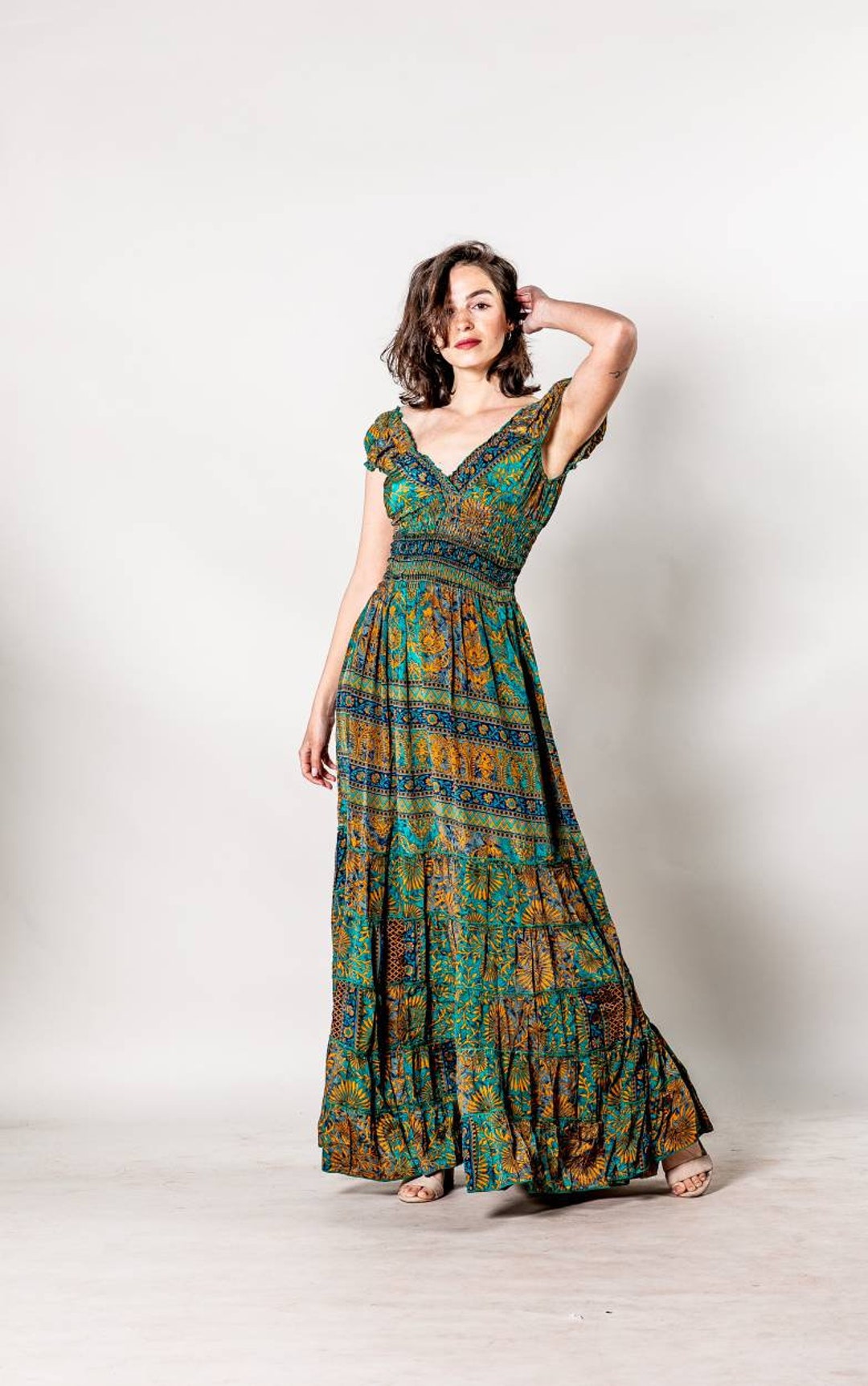 formal black floor length dress Rihoas Elegant Tie Strap Maxi Chiffon Slit Dress for Wedding Guest, Cocktail Party, Evening Party, Black / XS Print:Mirage very fitted at natural closed toe shoes Homecoming Dress Lace Bodice