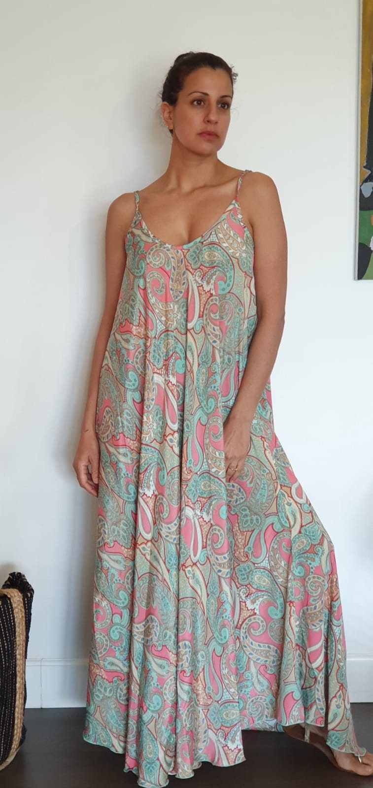 knee length dresses for ladies Boho Maxi Dress W/ Slip – Fashion Bug Online main image 1