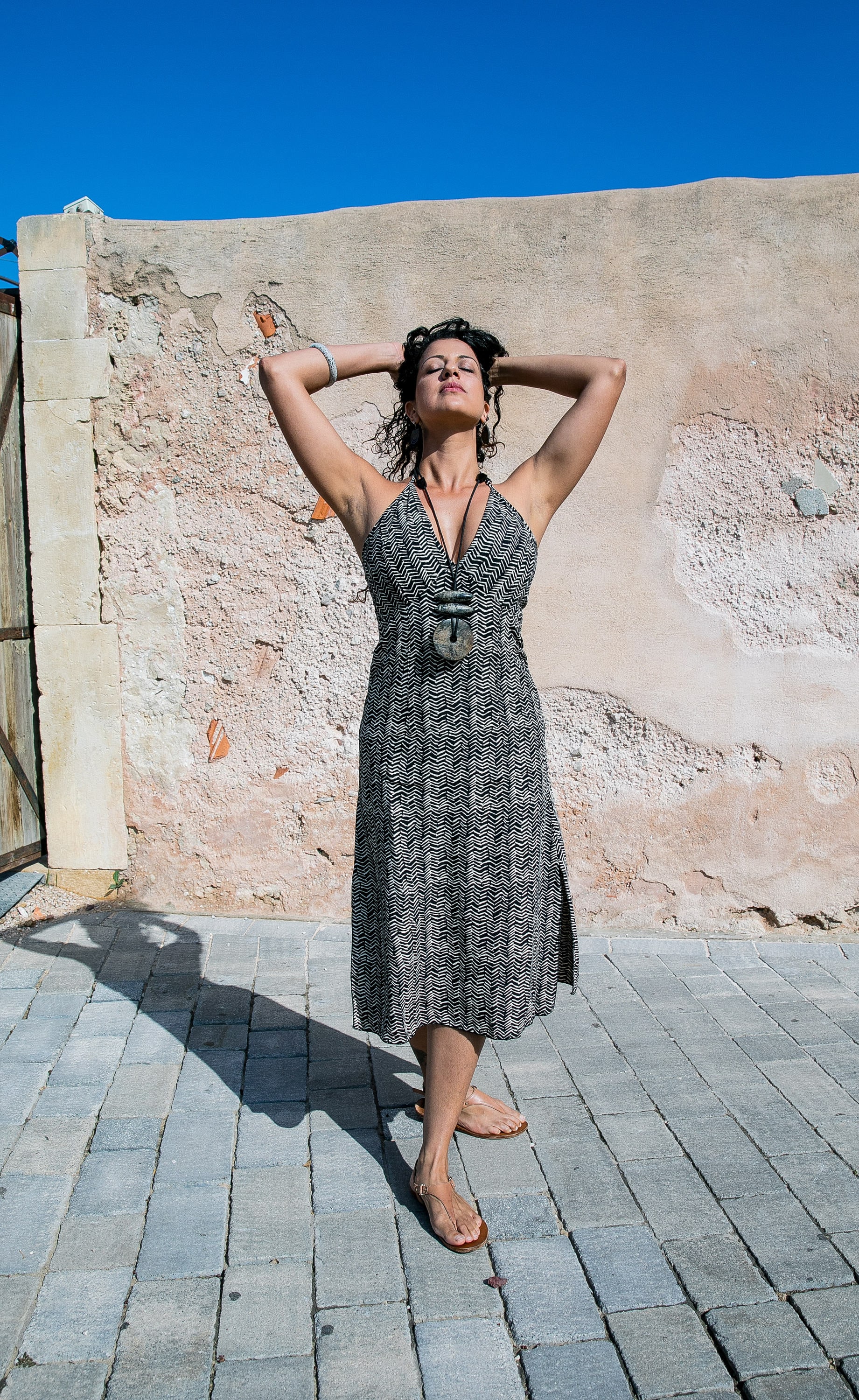 halter dress tie back LUNA TIE DYE OPEN BACK HALTER DRESS| Summer Maxi Dress | Tie dye Maxi Dress