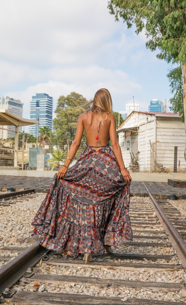 maxi boho kleid