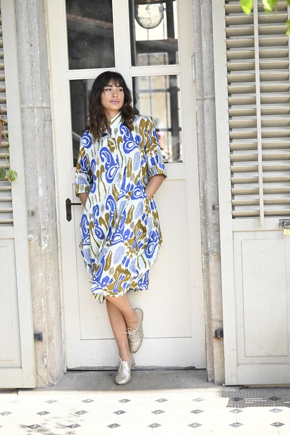 midi dress flutter sleeve NYLAND Ulla V-Neck Flutter Sleeve Tie Front Midi Dress Faded Blue / XS