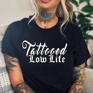 Tattooed low life hoodie top