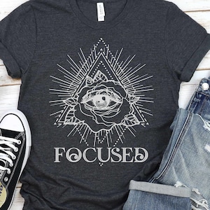 3rd Eye Focused Shirt | Tank Top | V-neck | Long sleeve | Sweatshirt | Hoodie | Mug | All Seeing Triangle Eye, Illuminati, Third Eye Art