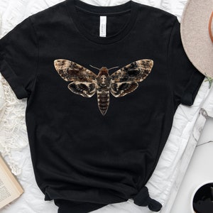 Death Head Moth Shirt | Tank Top | V-neck | Long sleeve | Sweatshirt | Hoodie | Kids | Baby, Cottagecore Gifts, Goblincore, Dark Academia