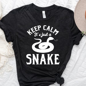 Funny Snake Shirt - Keep Calm, Snake Lover, Snake Owner, Cool Reptile Gift - Sweatshirt, Hoodie, Tank Top, V-neck, Long sleeve, Kids, Baby