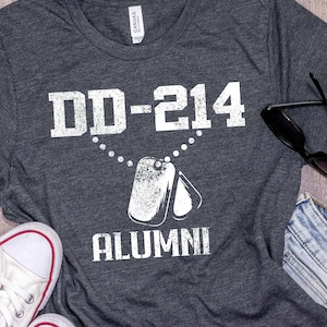 DD214 Alumni Shirt, Army Veteran, Air Force, National Guard, Reserves, Military Gift - Sweatshirt, Hoodie, Tank Top, V-neck, Long sleeve