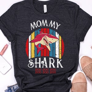 Mommy Shark Shirt, Mama Shark, Shark Family, Baby Shark Birthday Party Theme Gift - Sweatshirt, Hoodie, Tank Top, V-neck, Long sleeve