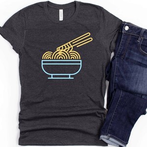 Neon Noodles Shirt | Tank Top | V-neck | Long sleeve | Sweatshirt | Hoodie | Kids | Baby | Noodles Art, Ramen Noodles, Foodie Gift, Pasta