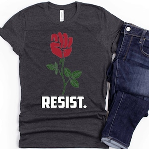 Resist Fist Shirt, Feminist, Equal Rights, Social Justice, Girl Power, Political Gift - Sweatshirt, Hoodie, Tank Top, V-neck, Long sleeve
