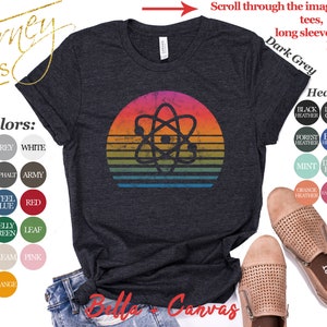 80's Retro Atom Shirt | Tank Top | V-neck | Long sleeve | Sweatshirt | Hoodie | Mug | Vintage Eighties Science Gift | Science Teacher