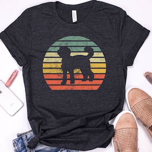 Retro Labradoodle Shirt | Tank Top | V-neck | Long sleeve | Sweatshirt | Hoodie | Crop Top | Custom Vintage 70s Gifts, Goldendoodle, Dog Mom