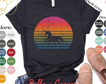 80&#39;s Retro Unicorn Shirt | Tank Top | V-neck | Long sleeve | Sweatshirt | Hoodie | Mug | Vintage Eighties Unicorn Gift | Mythical Creature