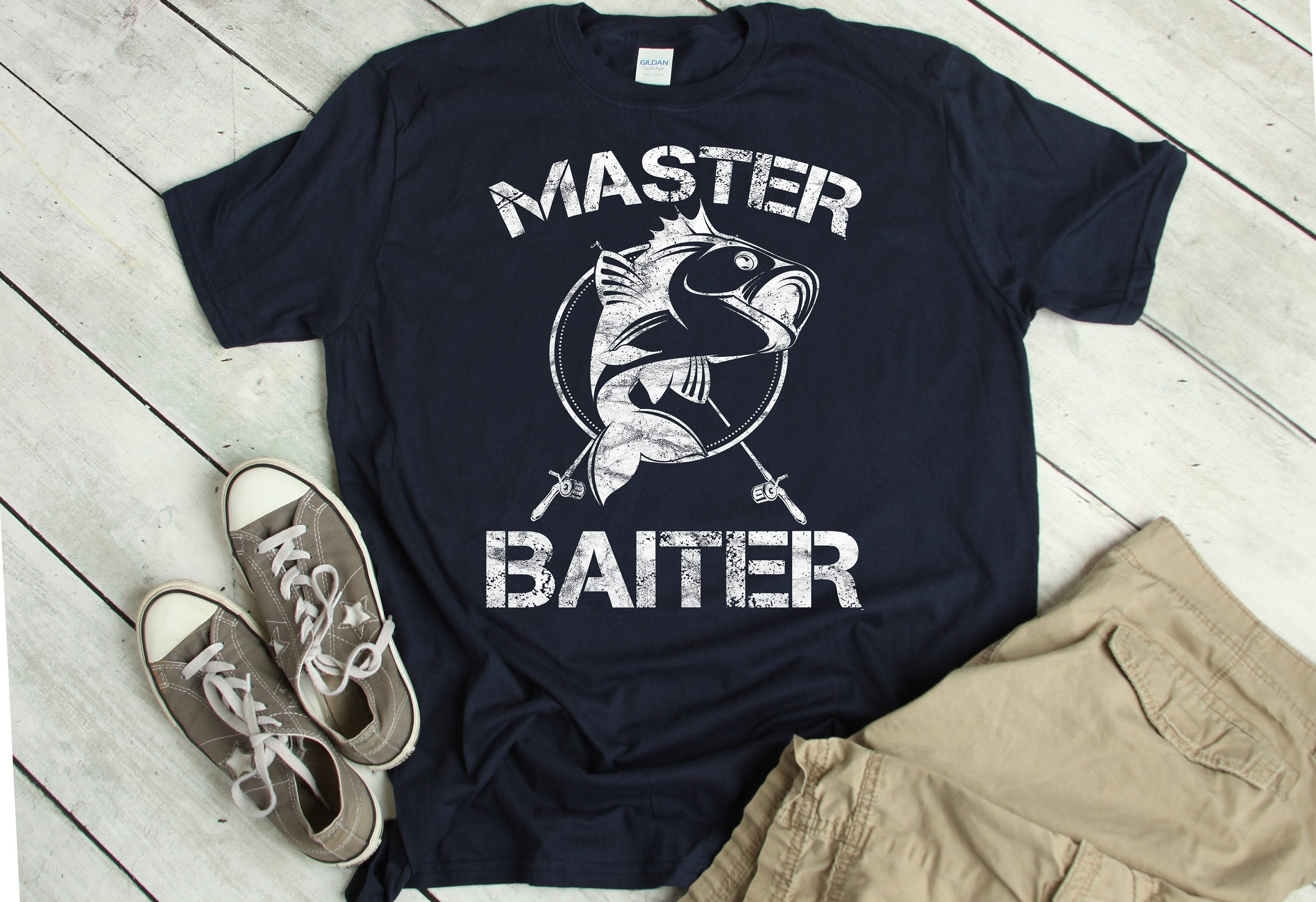Master Baiter Shirt, Funny Fishing Gift, Fisherman, Bass Fishing, Funny Gift For Him - Sweatshirt, Hoodie, Tank Top, V-neck, Long sleeve