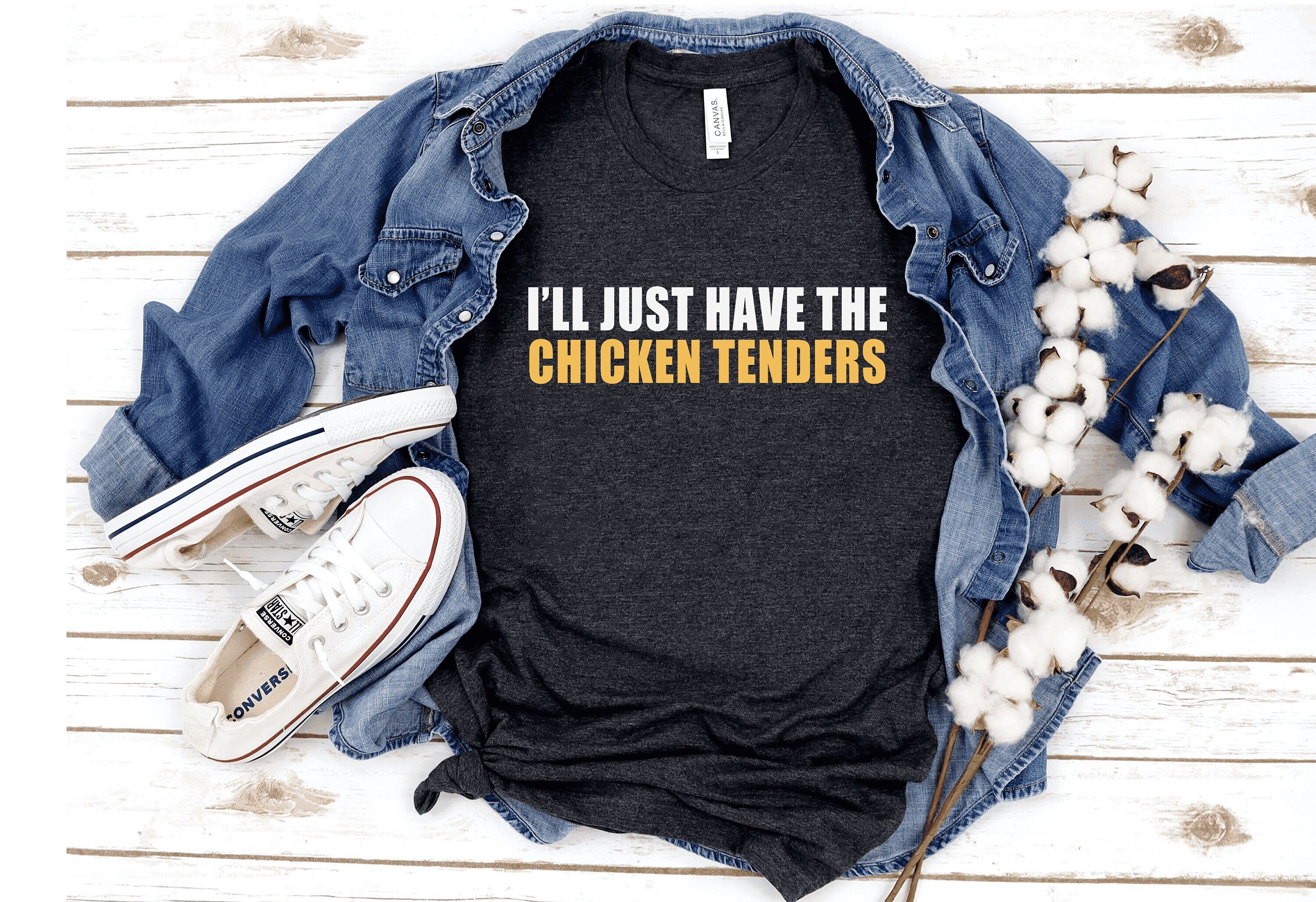 Funny Chicken Tenders Shirt, Chicken Tenders Lover, Chicken Tenders Foodie Gift - Sweatshirt, Hoodie, Tank Top, V-neck, Long sleeve, Kids