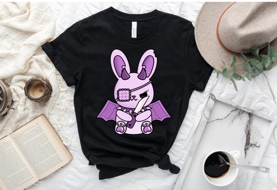 Cute but Psycho Bunny Shirt, Tank Top, V-neck, Long Sleeve, Sweatshirt,  Hoodie, Evil Bunny Rabbit, Cute but Deadly Bunny, Pastel Goth -  Ireland