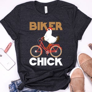 Biker Chick Shirt | Tank Top | V-neck | Long sleeve | Sweatshirt | Hoodie | Kids | Funny Biking Shirt, Cycling Gift, Motorcycle, Dirt Bike