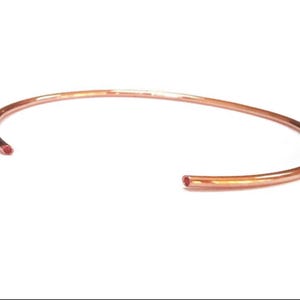 Gold Ruby Open Cuff Bangle, Rose Gold Stackable Bangle, Bangle Bracelet for Women, Sapphire Gold Bangle, Custom Ladies Bracelet Solid Gold