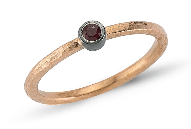 ruby solitaire ring