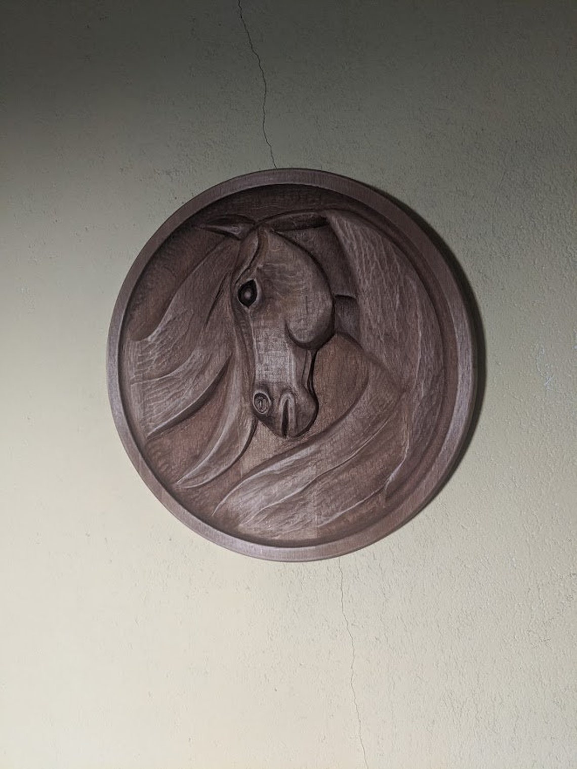 Relief carving Horse head woodcarving Etsy
