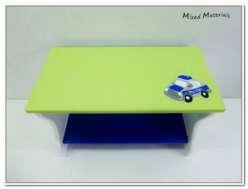 Children Bench 50 Cm Police Car Etsy