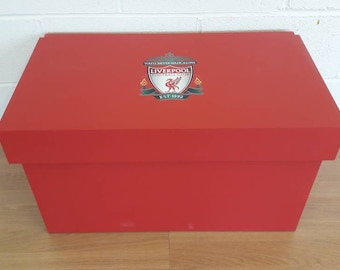 Football Boots Storage Box(fits 6-8no pairs of boots/trainers), gift for him, birthday present, gift, present, handmade