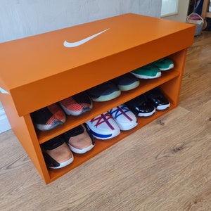 XL Trainer ShoeStorage Box, Giant Sneaker Bench (fits 6-8no pairs of trainers), gift for him, birthday present, gift, present, storage