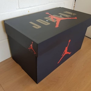 XL Trainer Storage Box, Giant Sneaker Shoe Box (fits 6-8no pairs of trainers), gift for him, birthday present, gift, present, handmade