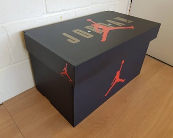 XL Sneaker Aufbewahrungsbox, Riesen Sneaker Schuhbox (passend für 6-8keine paar Sneaker), Geschenk für Ihn, Geburtstagsgeschenk, Geschenk, Handgemacht