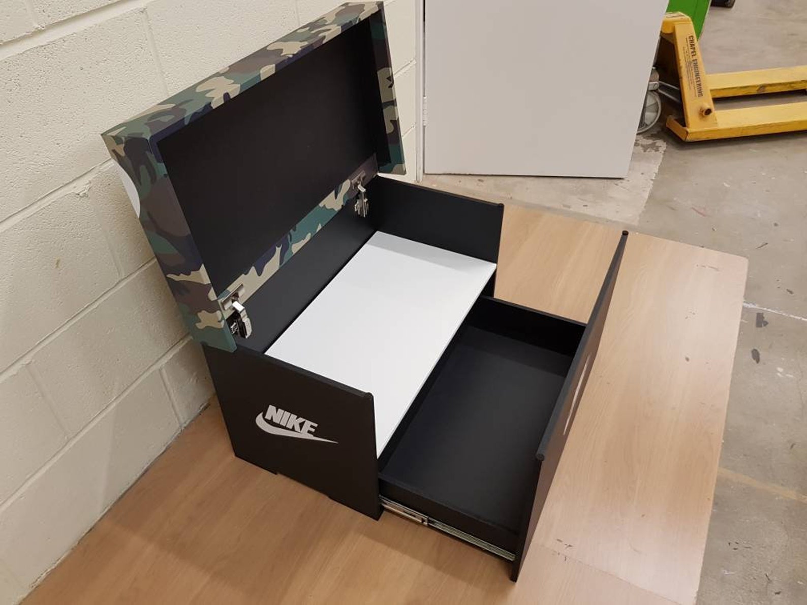 oversized nike shoe box storage