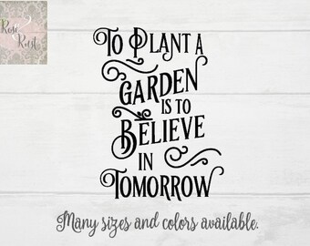 My Garden Feeds My Soul Gardening Decal Garden Decal Etsy