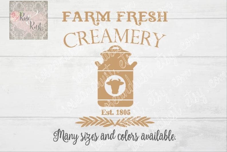 Farmer/'s Market Decal Farm Decal Dairy Cow Decal Rustic Sign Decal Fresh Milk Decal Farm Fresh Creamery Decal Country Decals
