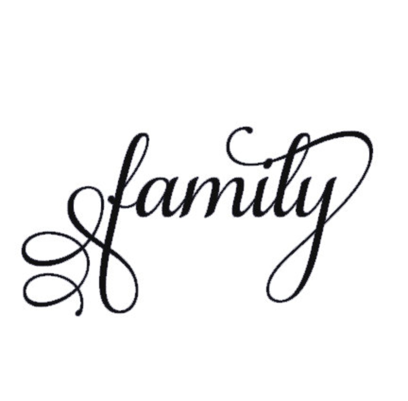 Family Vinyl Decal Family Wall Decal Family Word Decal Etsy
