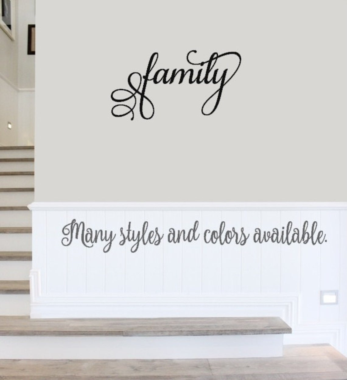 Family Vinyl Decal Family Wall Decal Family Word Decal Etsy