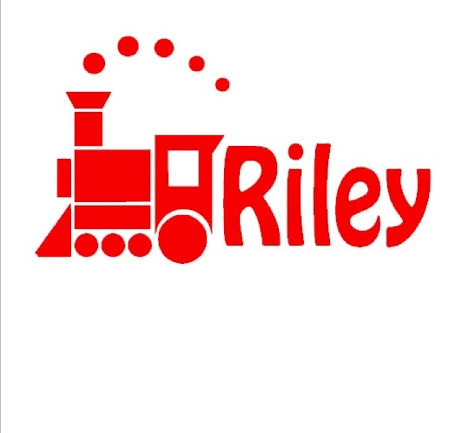 Train Name Decal Boys Name Decal Name Wall Decor Childrens Etsy