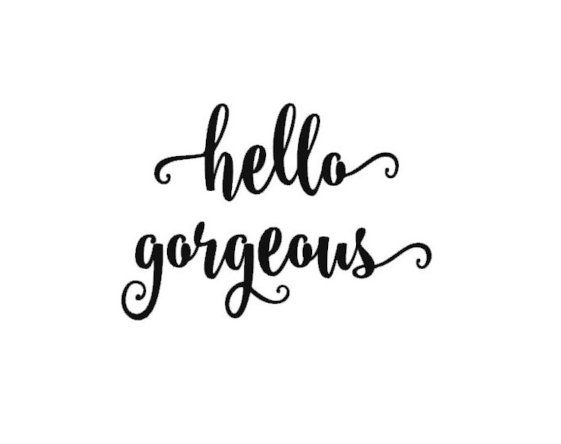 Hello Decal Married Decal Wife Decal Bride Decal Etsy