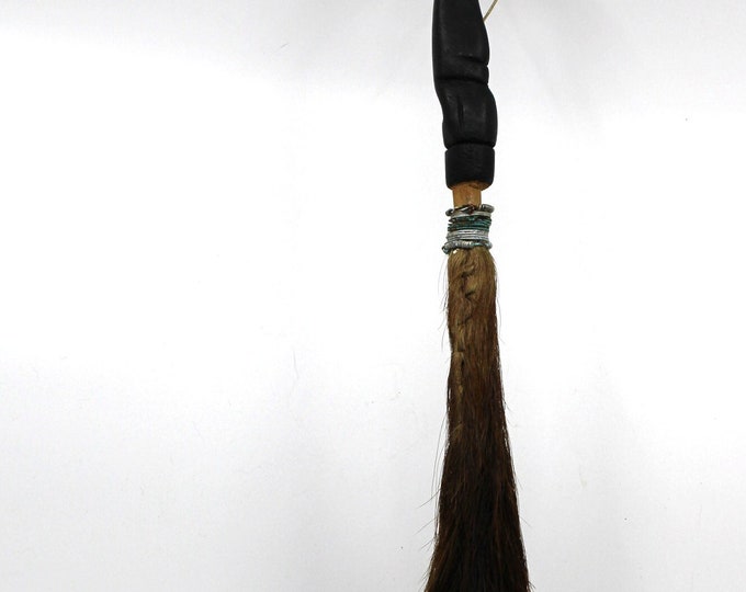 Vintage Carved Wooden and Horse Hair Fly Whisk Fly Swatter Etsy