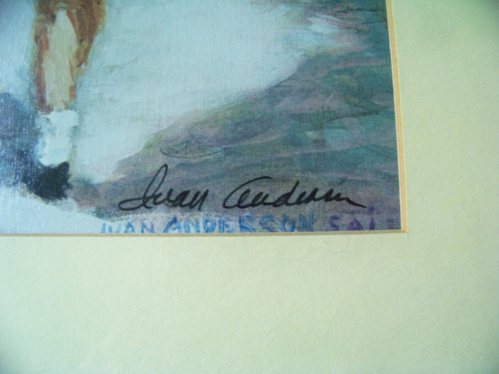 Vintage Ivan Anderson S.A.I. Signed Litho Framed Art | Etsy