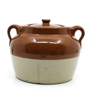 Pot de haricots Medalta de Medicine Hat Potteries vintage des années 1940