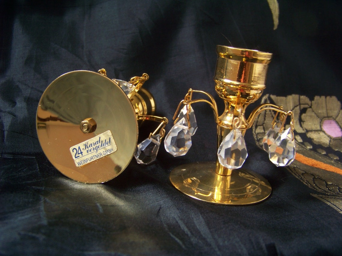 Weinfurtner GMBH 24 Karat Vergoldet Chandelier Type Candle Etsy