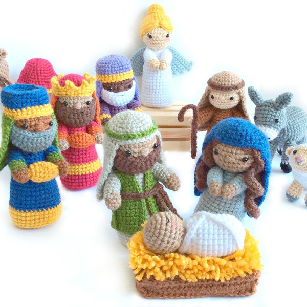 Crochet Nativity Pattern, Amigurumi Nativity Pattern, Christmas Crochet Pattern, Amigurumi Christmas Pattern, Nativity Set, Nativity Craft