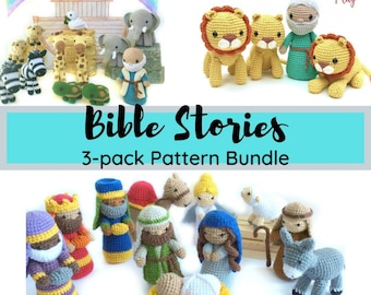 Crochet Nativity Pattern, Crochet Noah's Ark Pattern, Crochet Daniel and Lions Den Pattern, Crochet Bible Patterns, Crochet Toy Pattern