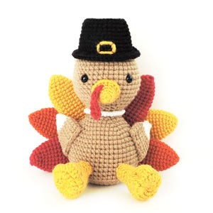 Crochet Turkey Pattern, Crochet Thanksgiving Pattern, Amigurumi Turkey Pattern, Fall Crochet Pattern, Thanksgiving Amigurumi, PDF Tutorial image 1