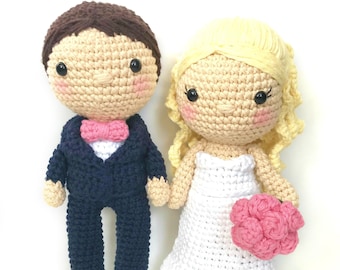 Bride and Groom Crochet Pattern, Crochet Wedding Pattern, Amigurumi Bride and Groom