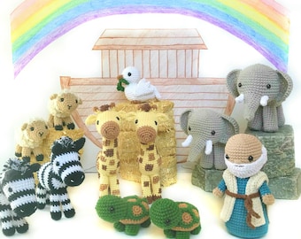 Crochet Noah's Ark Pattern, Amigurumi Noah's Ark Pattern, Crochet Bible Pattern, Crochet Animal Pattern, Amigurumi Pattern, Crochet PDF