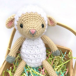 Crochet Lamb Pattern, Crochet Sheep Pattern, Crochet Easter Pattern, Amigurumi Lamb Pattern, Easter Lamb Pattern, Amigurumi Sheep, Tutorial image 1