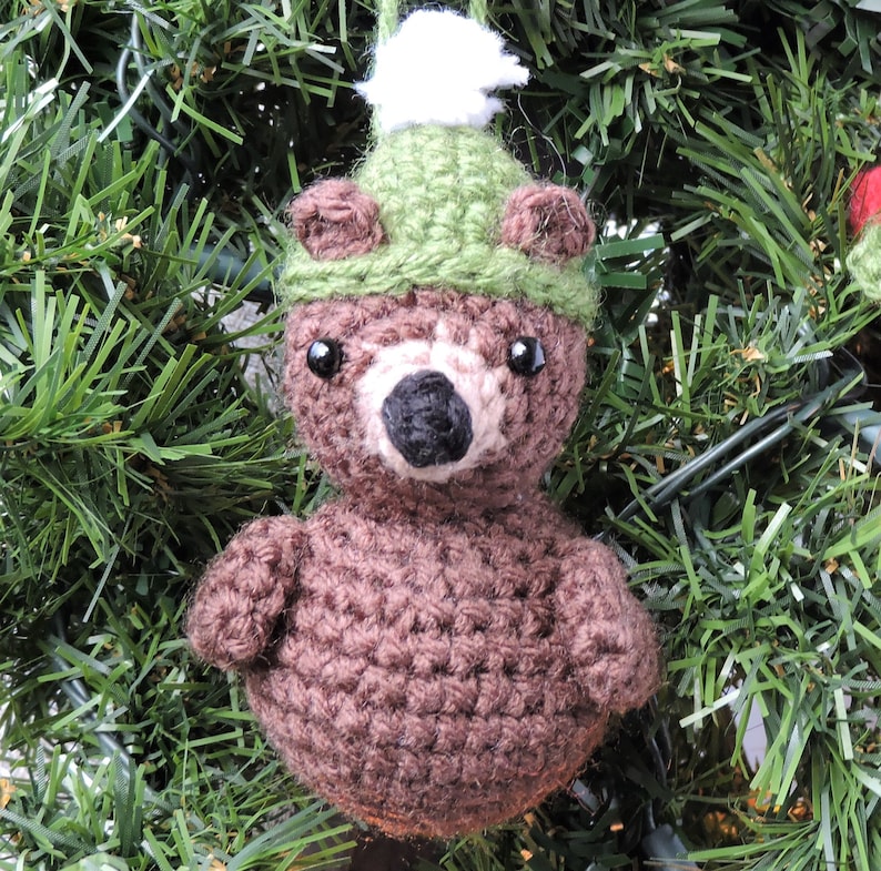 Crochet Christmas Ornament Pattern Woodland Animal Crochet Etsy