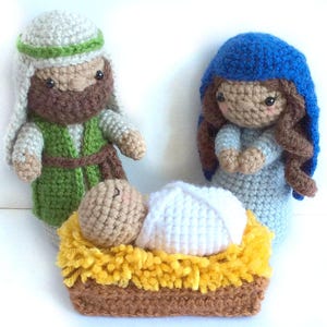 Crochet Nativity Pattern, Amigurumi Nativity Pattern, Christmas Crochet Pattern, Amigurumi Christmas Pattern, Nativity Set, Nativity Craft image 3