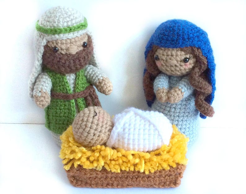 Crochet Nativity Pattern, Amigurumi Nativity Pattern, Christmas Crochet Pattern, Amigurumi Christmas Pattern, Nativity Set, Nativity Craft image 3