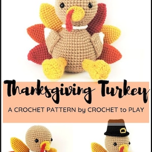 Crochet Turkey Pattern, Crochet Thanksgiving Pattern, Amigurumi Turkey Pattern, Fall Crochet Pattern, Thanksgiving Amigurumi, PDF Tutorial image 6